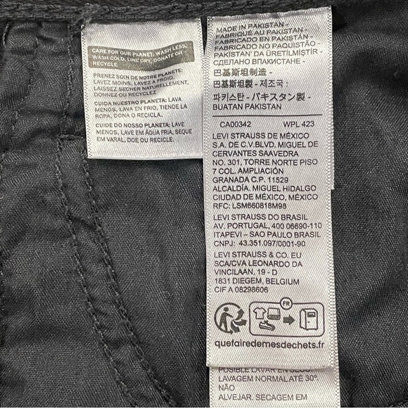 Women’s Levi’s Silvertab ‘94 Baggy Distressed Black Wash Jeans Size 25 - Picture 11 of 15